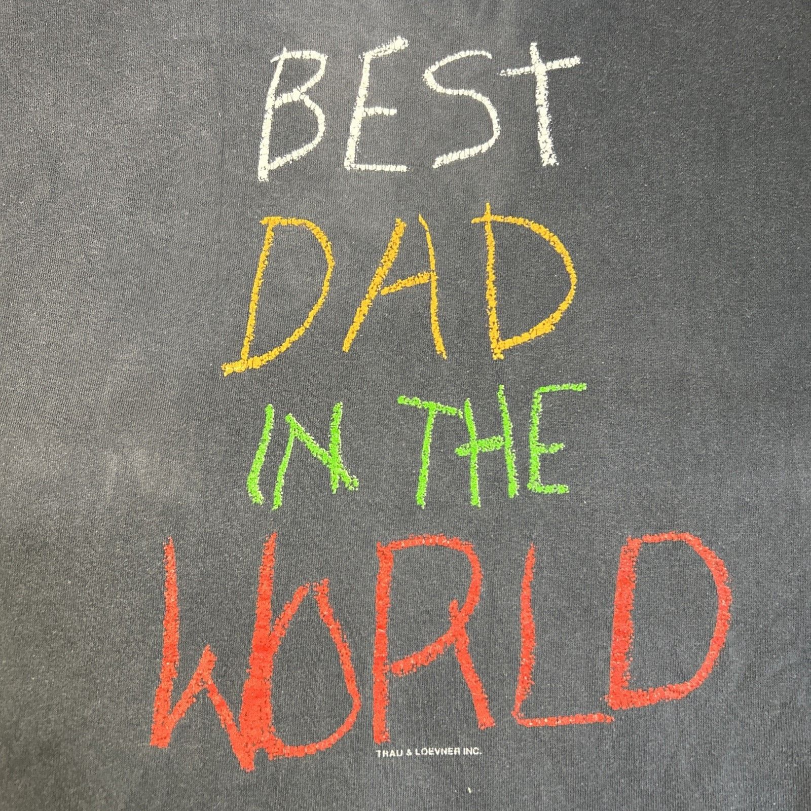 Delta Best Dad in The World Shirt Mens Large Single Stitch 90s Size US L / EU 52-54 / 3 - 6 Thumbnail