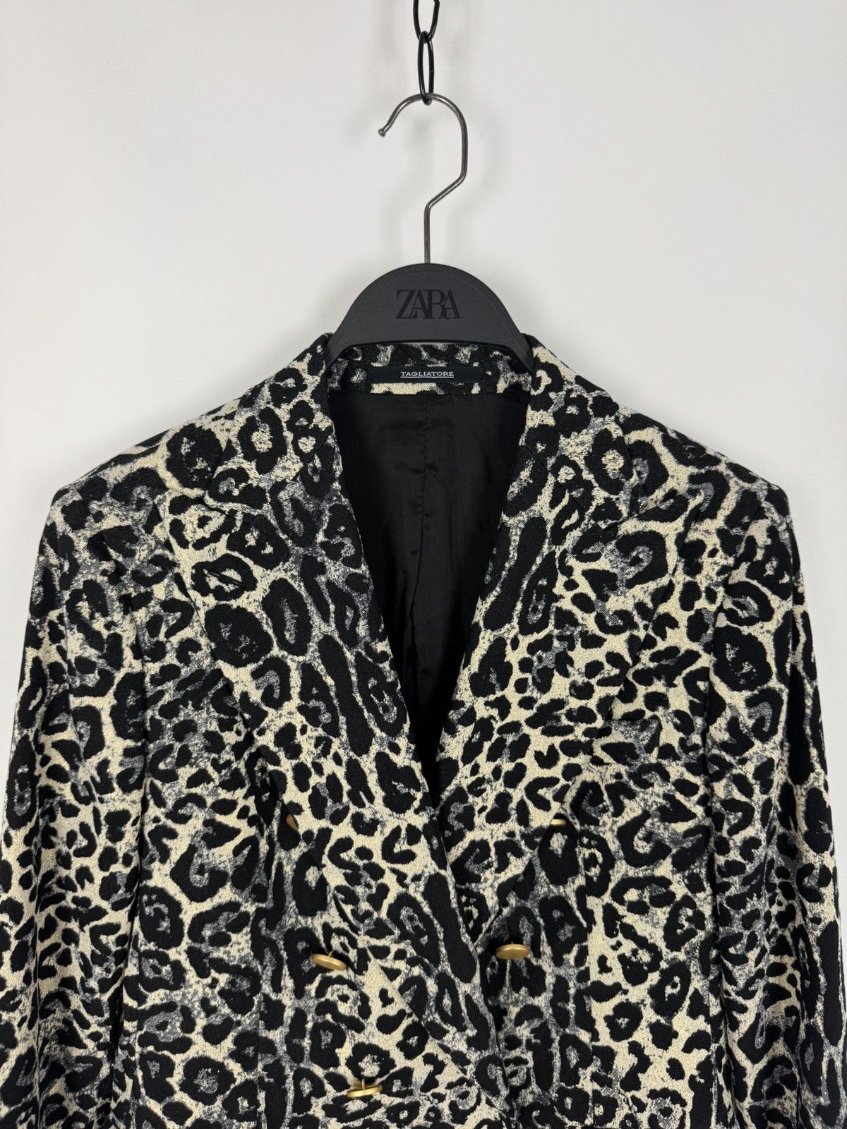 Tagliatore Tagliatore Leopard Double Breasted Women’s Blazer Size M / US 6-8 / IT 42-44 - 4 Thumbnail