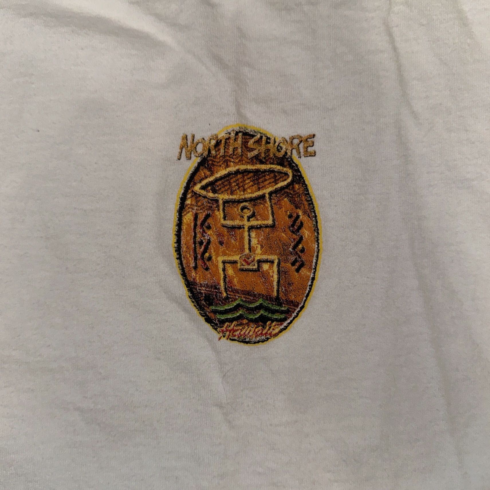 Hanes VINTAGE North Shore Hawaii T-Shirt White XL Hanes Heavyweight Men Shirt XS? Size US XL / EU 56 / 4 - 2 Thumbnail