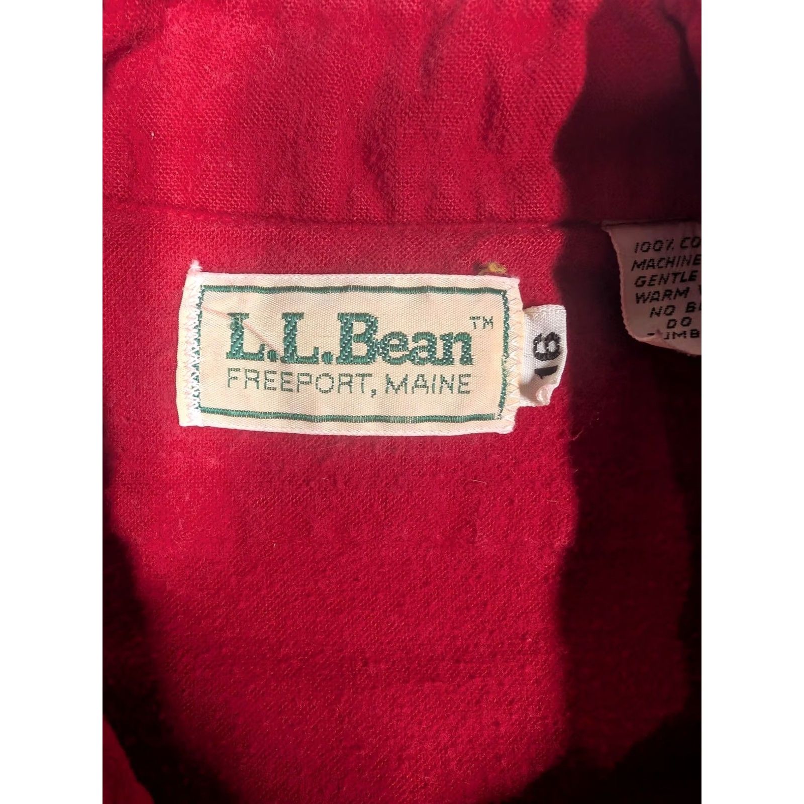 Vintage VINTAGE L.L. Bean Shirt Mens Large Red Flannel Long Sleeve Button Up Cotton Workwear Size US L / EU 52-54 / 3 - 5 Thumbnail