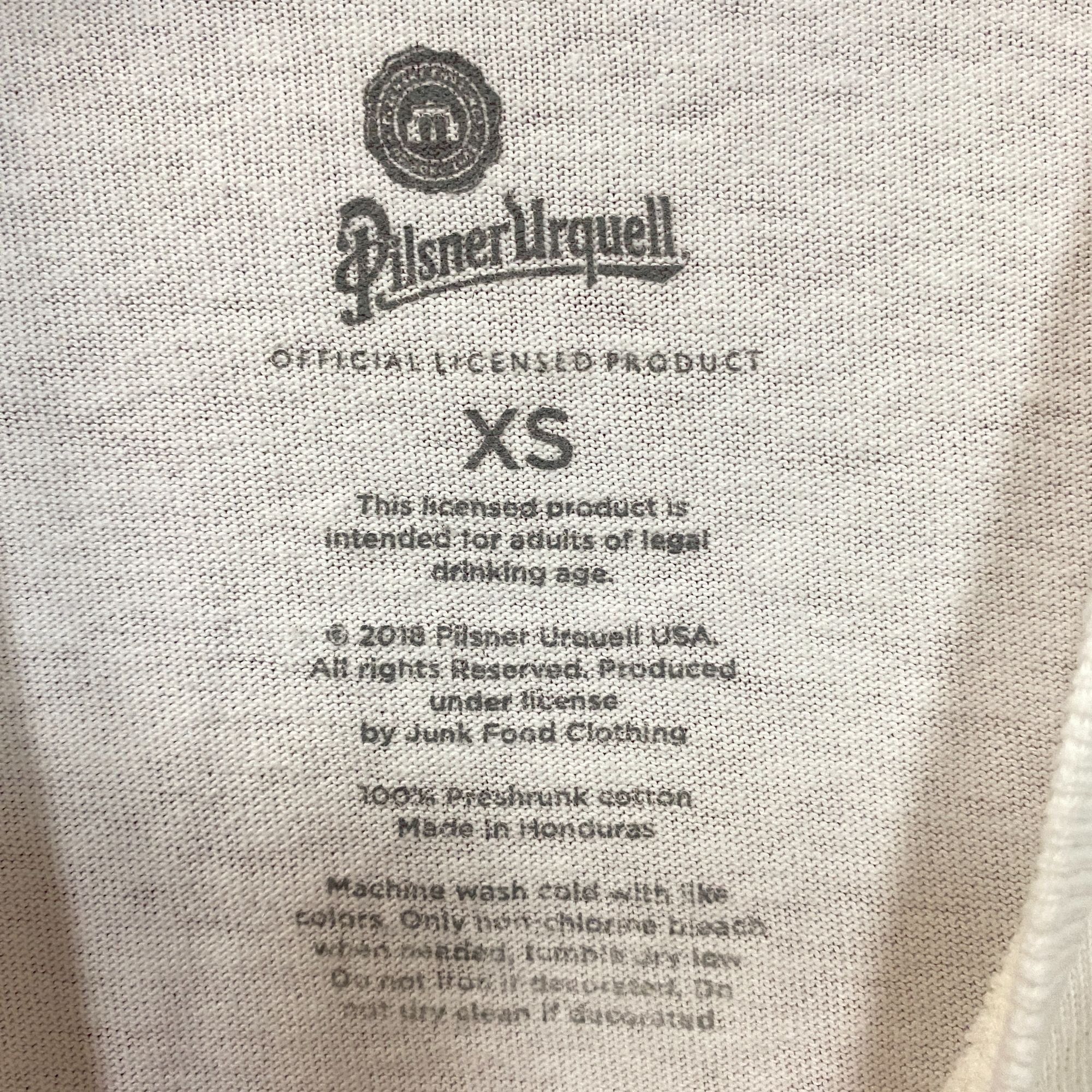 Junk Food Luv Pilsner Urquell Logo Graphic T-Shirt XS Size US XS / EU 42 / 0 - 4 Thumbnail