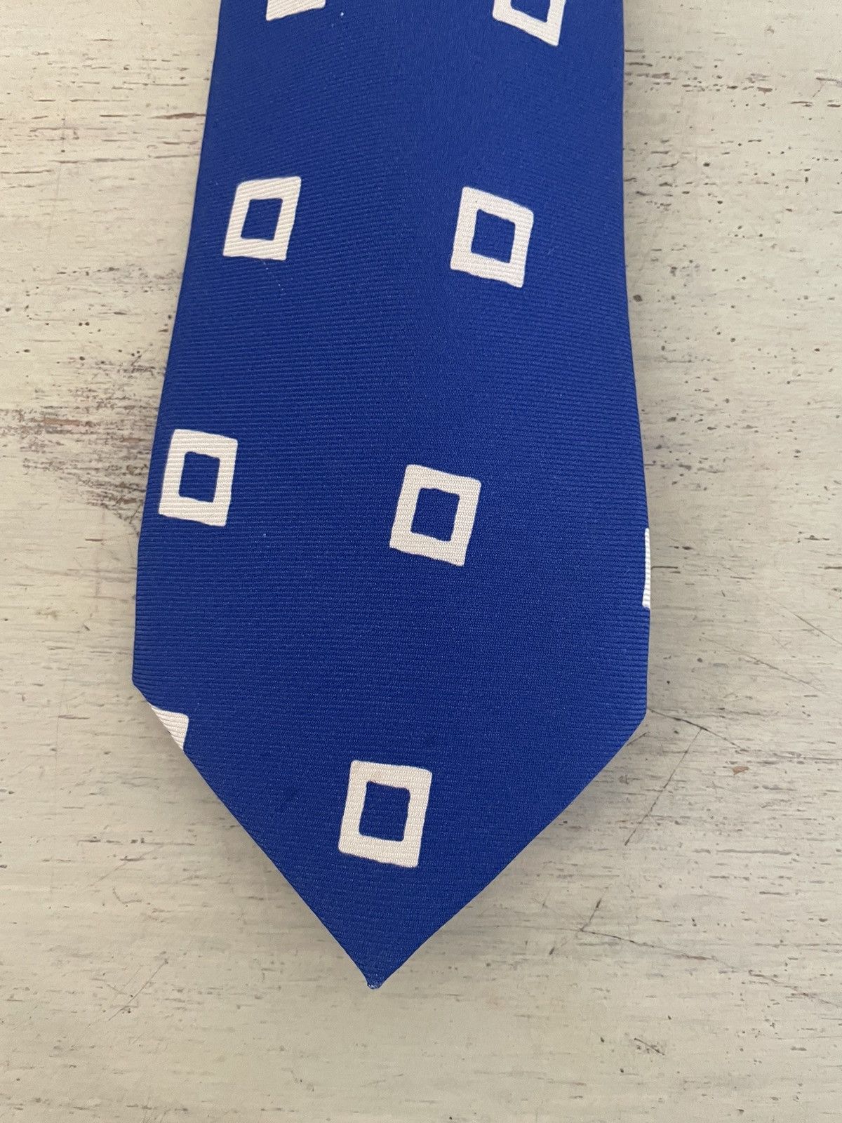 Ralph Lauren Purple Label Spaced Abstract Square Print Silk Tie Size ONE SIZE - 4 Thumbnail
