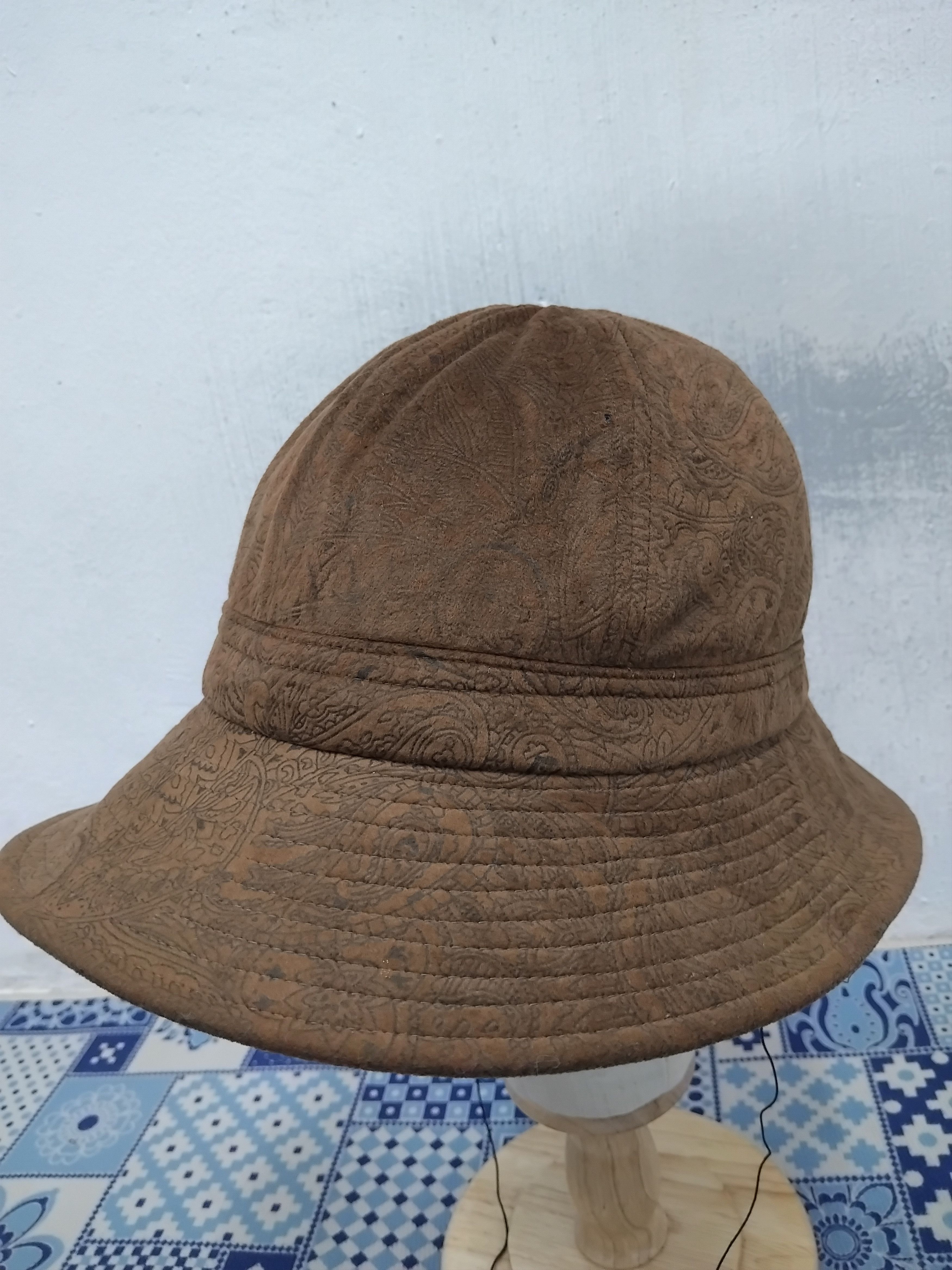 Japanese Brand 💥Unnamed liberty style chocolates colour hat Size ONE SIZE - 5 Thumbnail