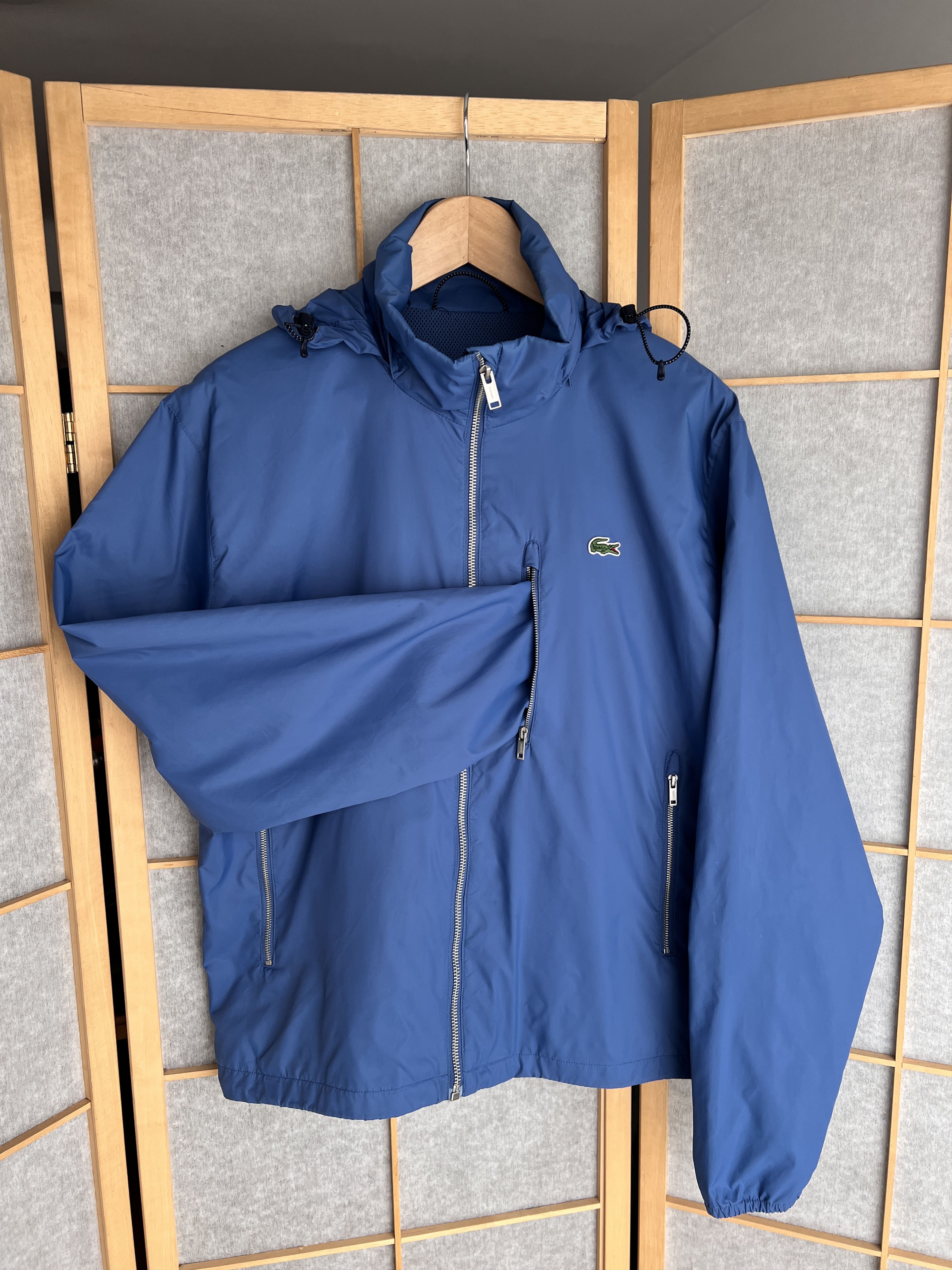 Lacoste Rare! Lacoste vintage nylon hooded jacket windbreaker luxury Size US M / EU 48-50 / 2 - 8 Thumbnail