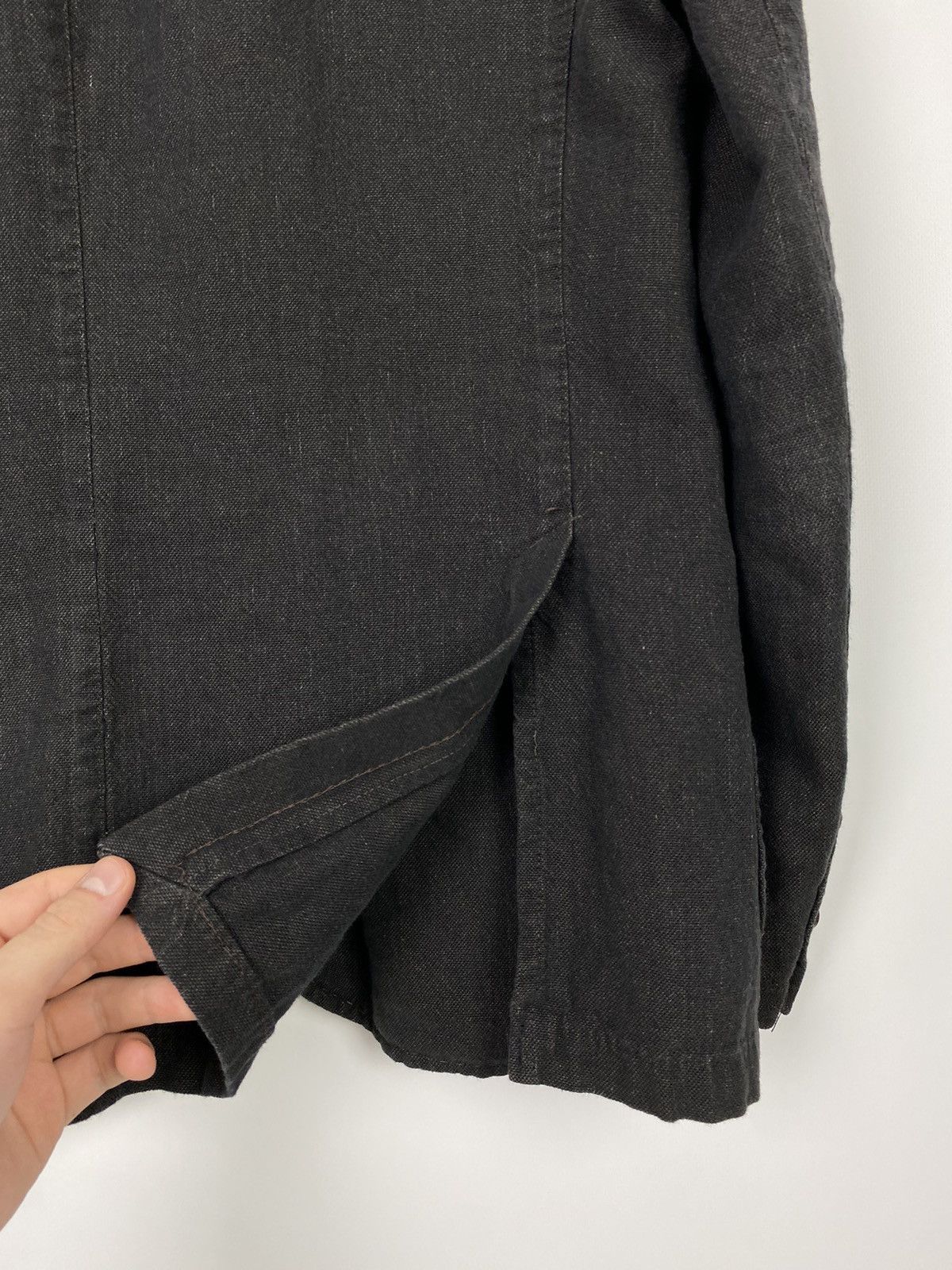 SARTORIO Sartoria Condotti Napoli Brownish Gray Washed Cotton Blazer Size 52R - 8 Thumbnail
