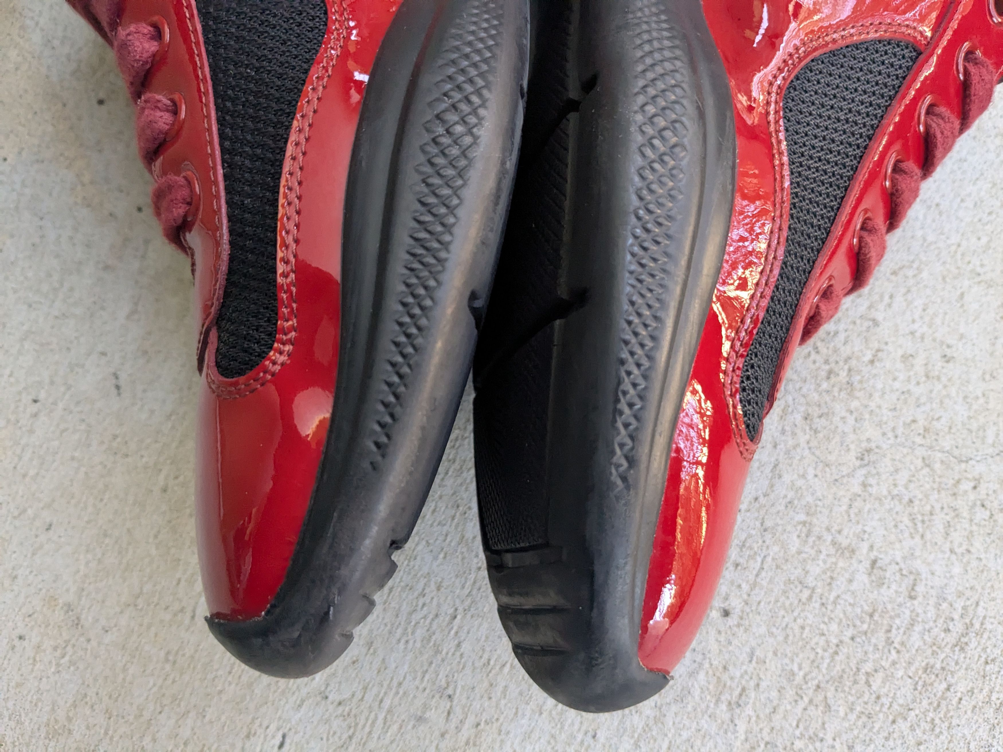 Prada Prada America's Cup Sneakers Red Black Patent 10 Black Size US 10 / EU 43 - 10 Thumbnail