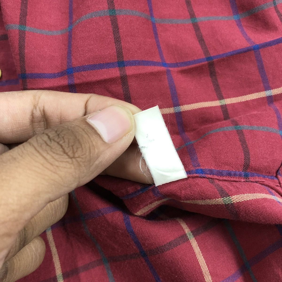 Burberry × Burberry Prorsum × Vintage 🇺🇸 1990s Burberrys Nova Check Iconic Designer Red Longs Shirt Size US M / EU 48-50 / 2 - 10 Thumbnail