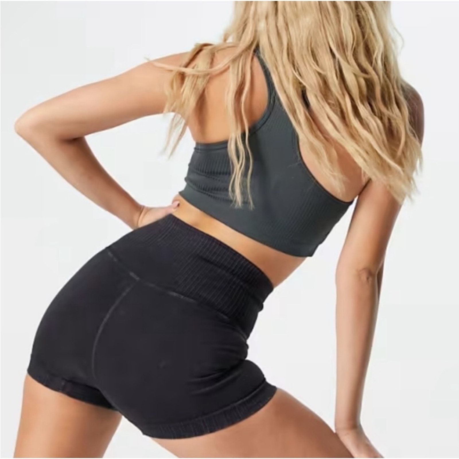 Free People FREE PEOPLE Washed Black Good Karma High Rise $50 Mini Short Size 28" / US 6 / IT 42 - 12 Thumbnail
