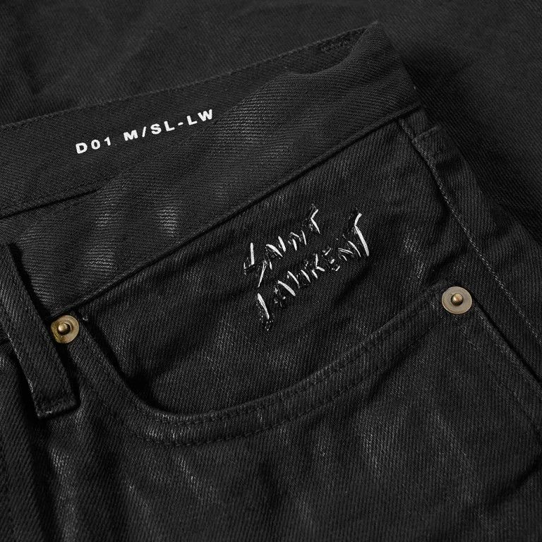 Saint Laurent Paris o1bcso1str0924 Slim-Fit Jeans in Black Size US 32 / EU 48 - 5 Thumbnail
