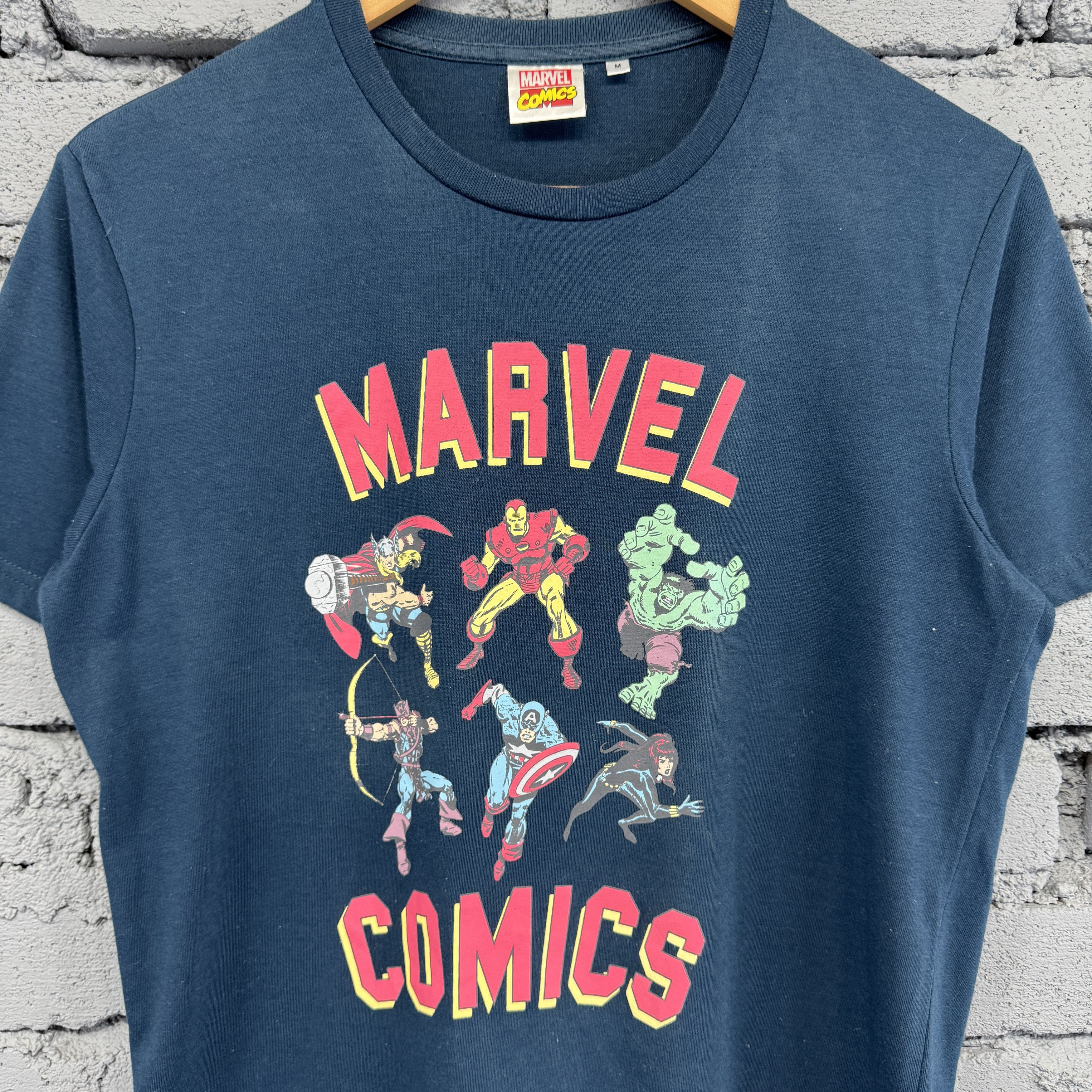 GU Marvel Comics Hero Graphic Print Sunfaded Tshirt Size US M / EU 48-50 / 2 - 3 Thumbnail