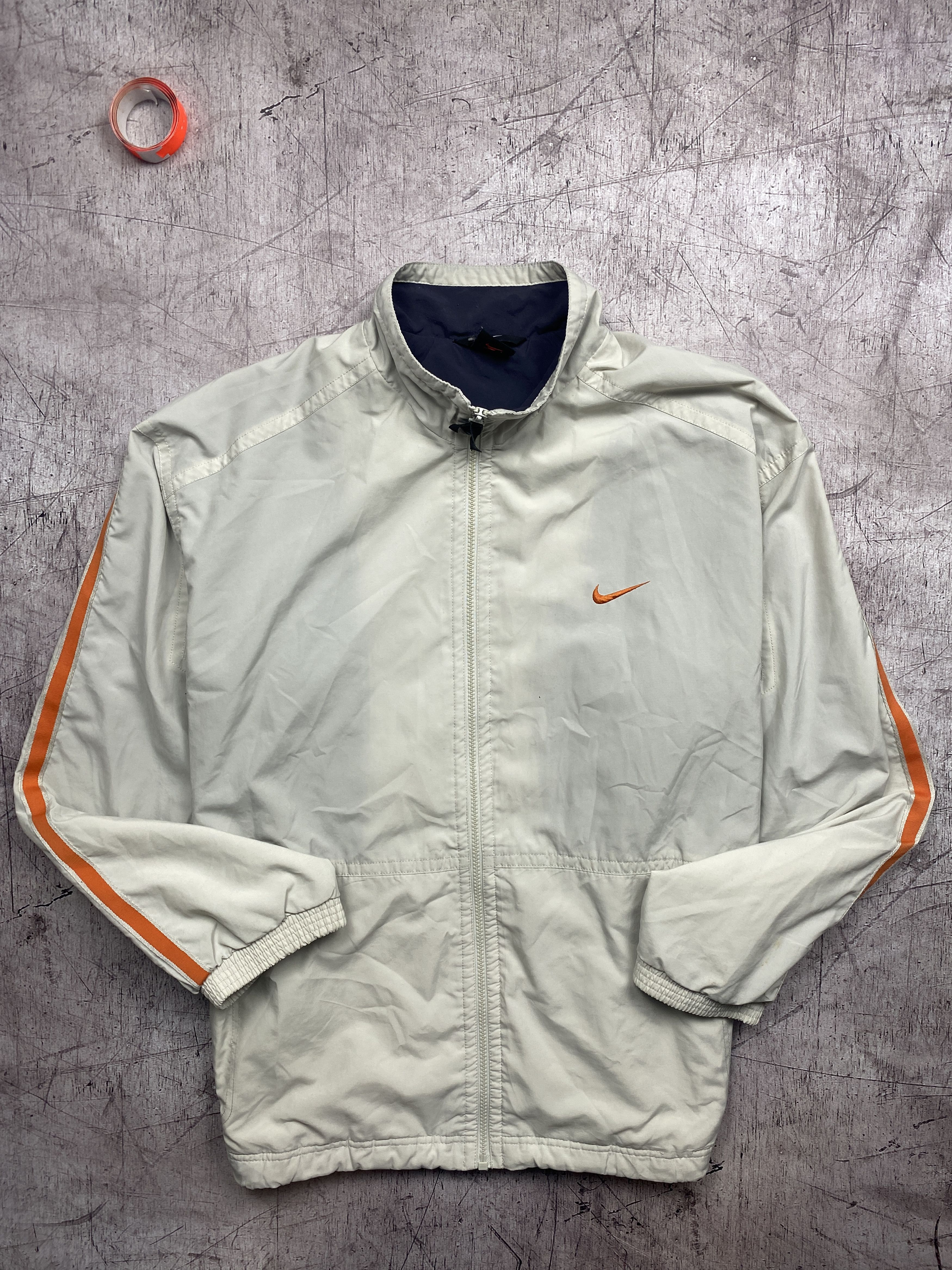 Nike × Vintage Nike Vintage Big Swoosh logo nylon jacket Size US L / EU 52-54 / 3 - 2 Thumbnail