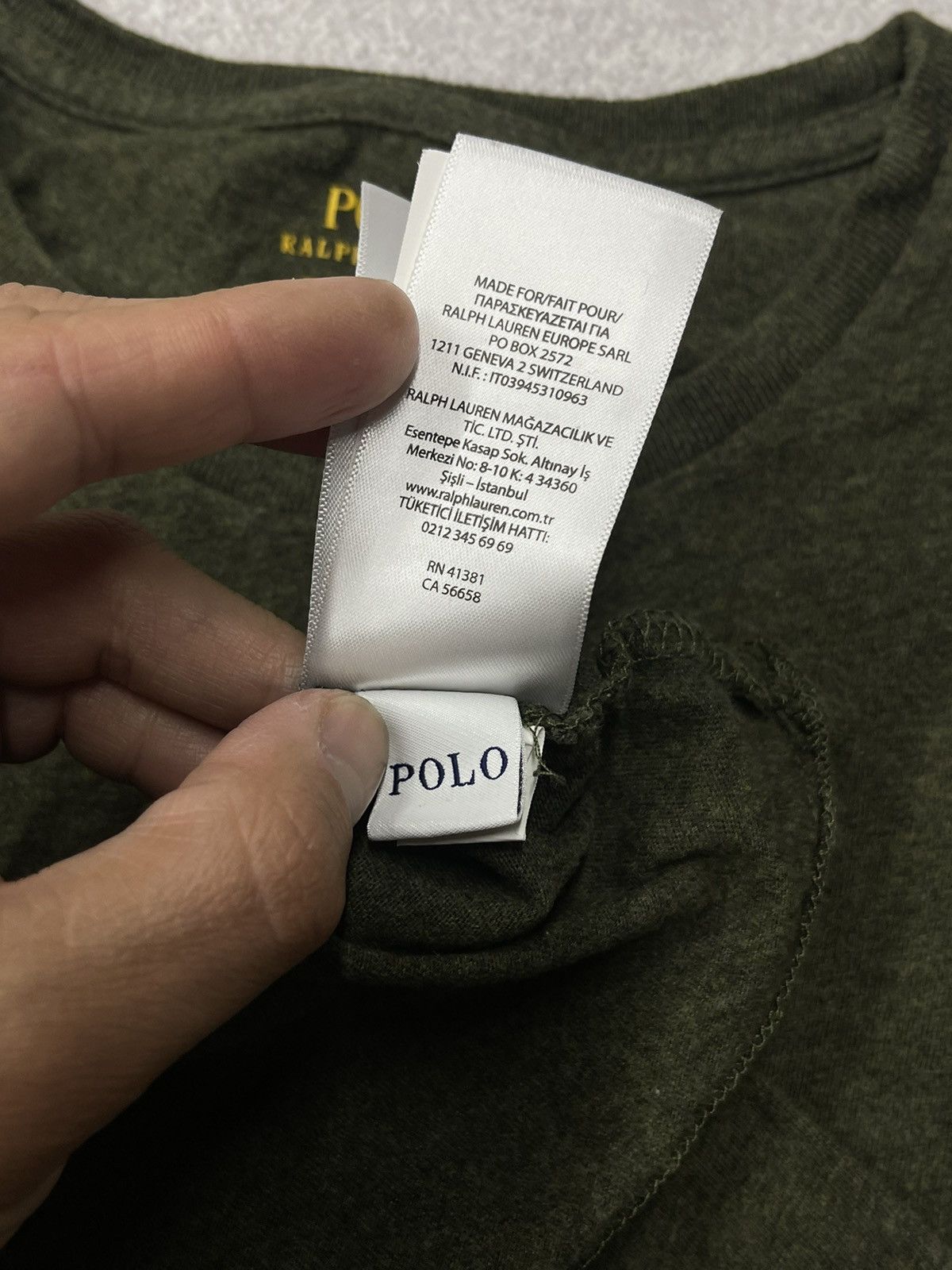 Polo Ralph Lauren Mens Polo Ralph Lauren Khaki T Short Y2K Size M Rugby Size US M / EU 48-50 / 2 - 7 Thumbnail