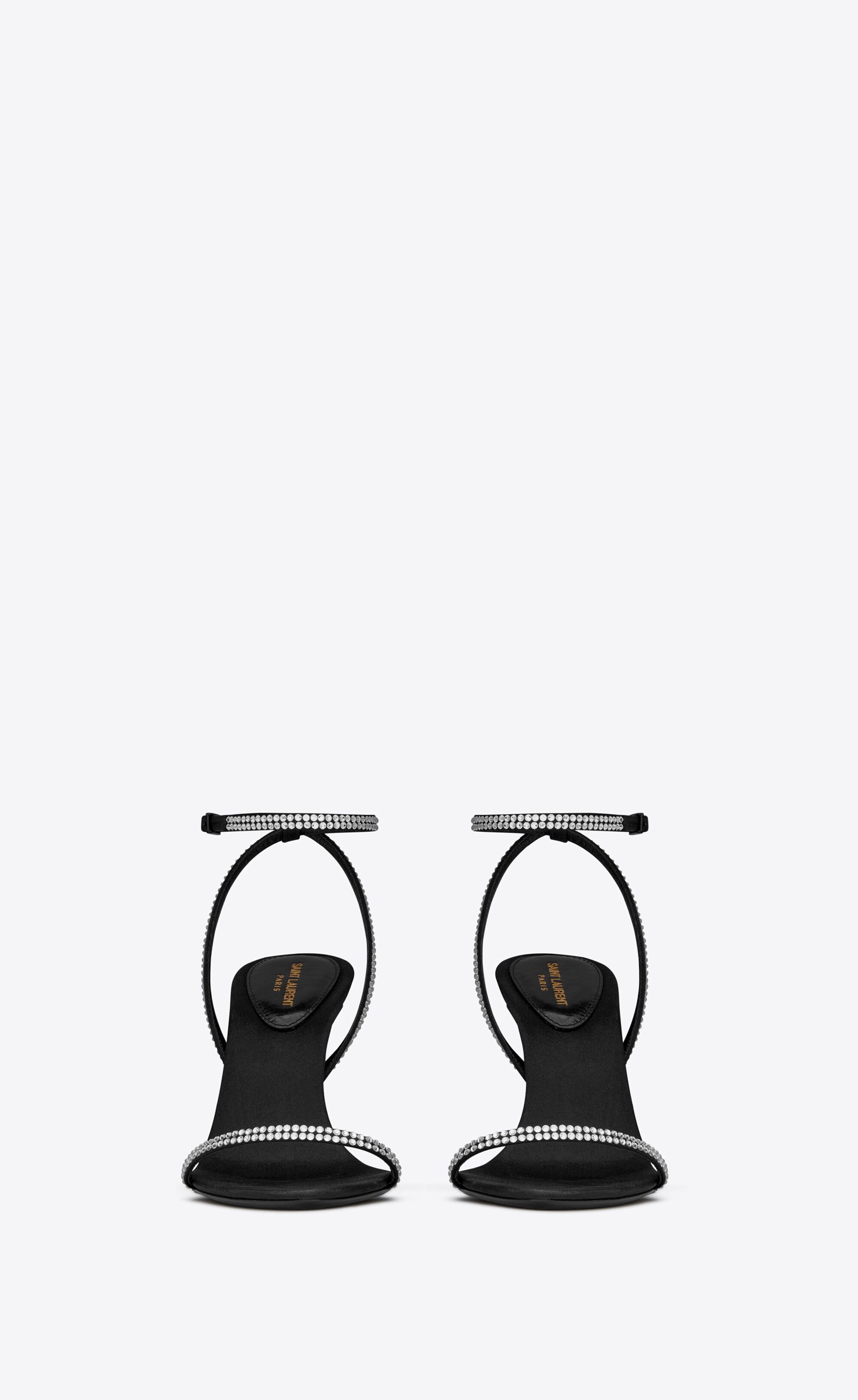 Saint Laurent Paris oc11z1225 720656 Georgla Sandals in Black Size US 9.5 / IT 39.5 - 2 Thumbnail