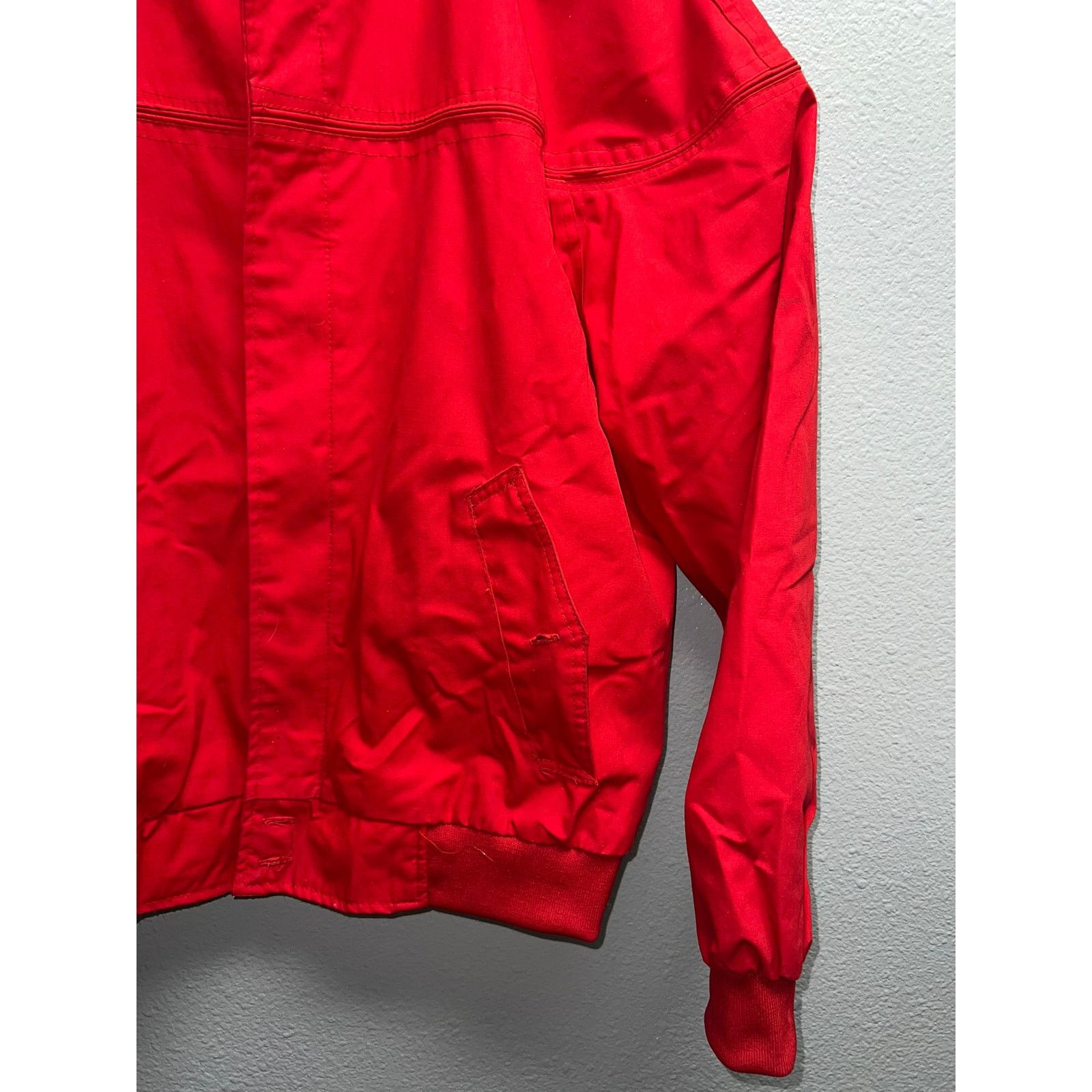 Vintage Vintage Hill & Archer Red Jacket Full Zip Nylon Coat 90s L Size US L / EU 52-54 / 3 - 3 Thumbnail