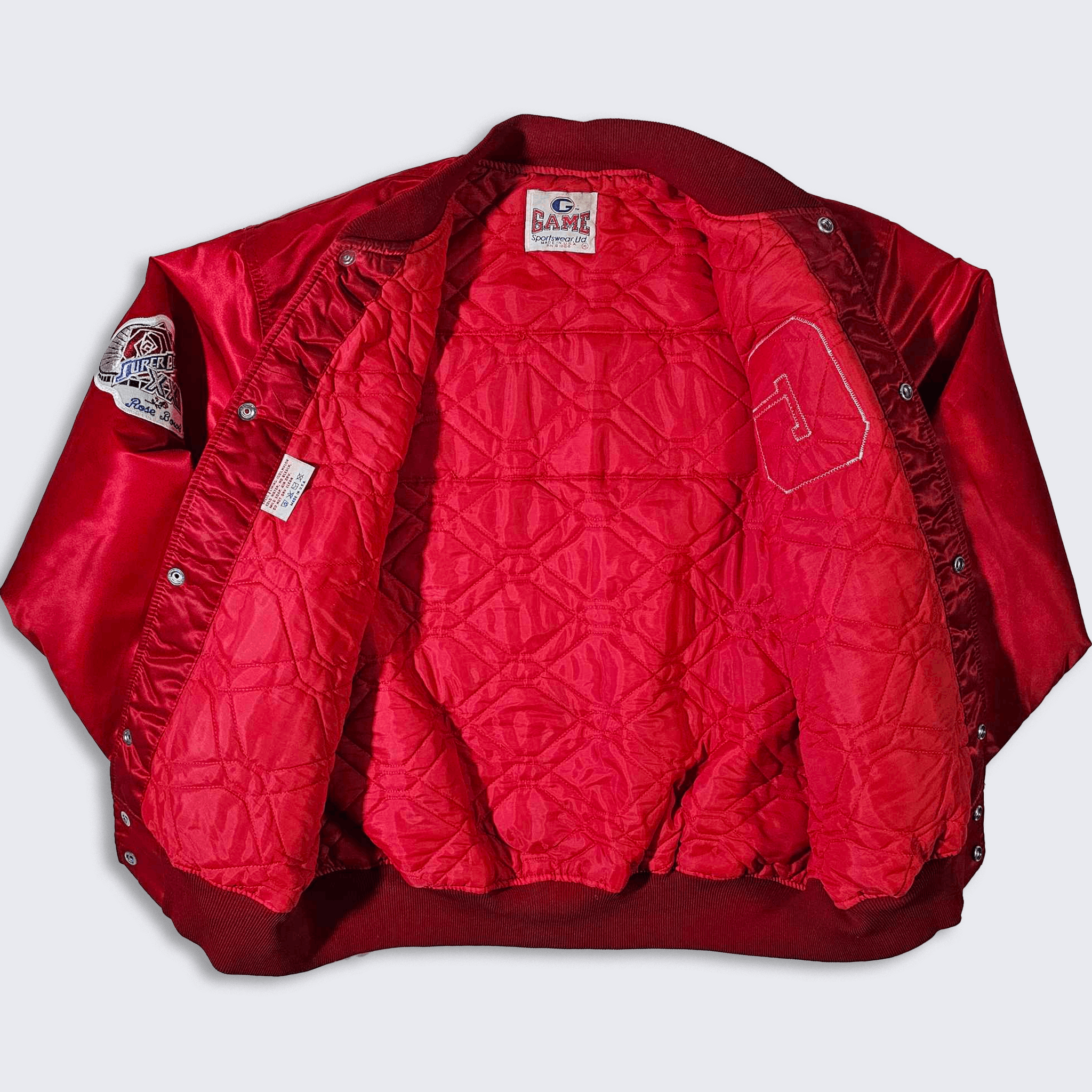 NFL × The Game × Vintage New York Giants Vintage 80s Super Bowl Satin Bomber Jacket Size US XL / EU 56 / 4 - 3 Thumbnail