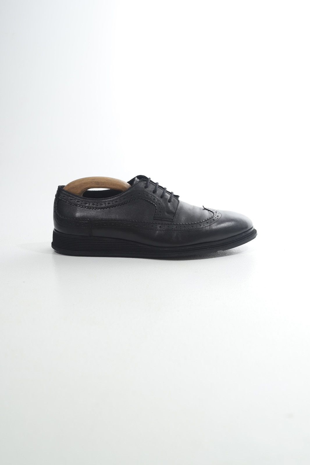 Prada PRADA Derby Leather Shoes Lace Rubber Sole Black Men’s Size US 8 / EU 41 - 4 Thumbnail