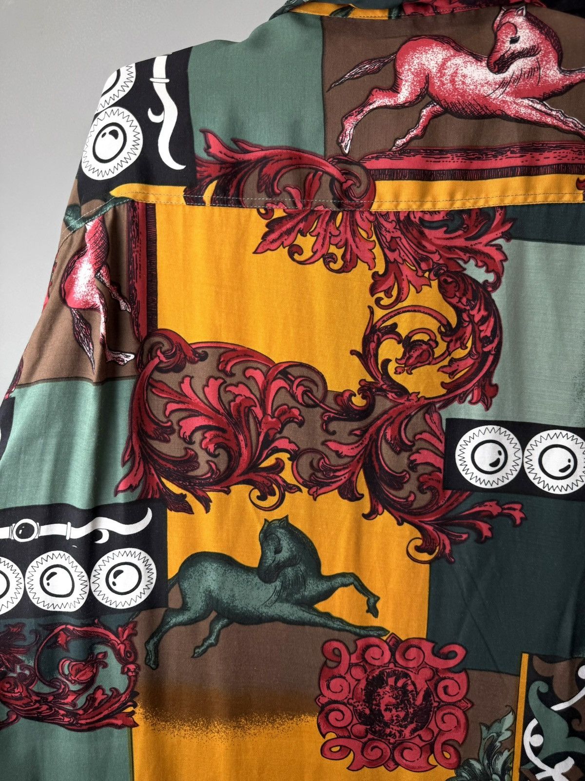 Vintage 90’s Vintage Afters Shirt Company Versace Medusa Style Shirt Size US XL / EU 56 / 4 - 14 Thumbnail