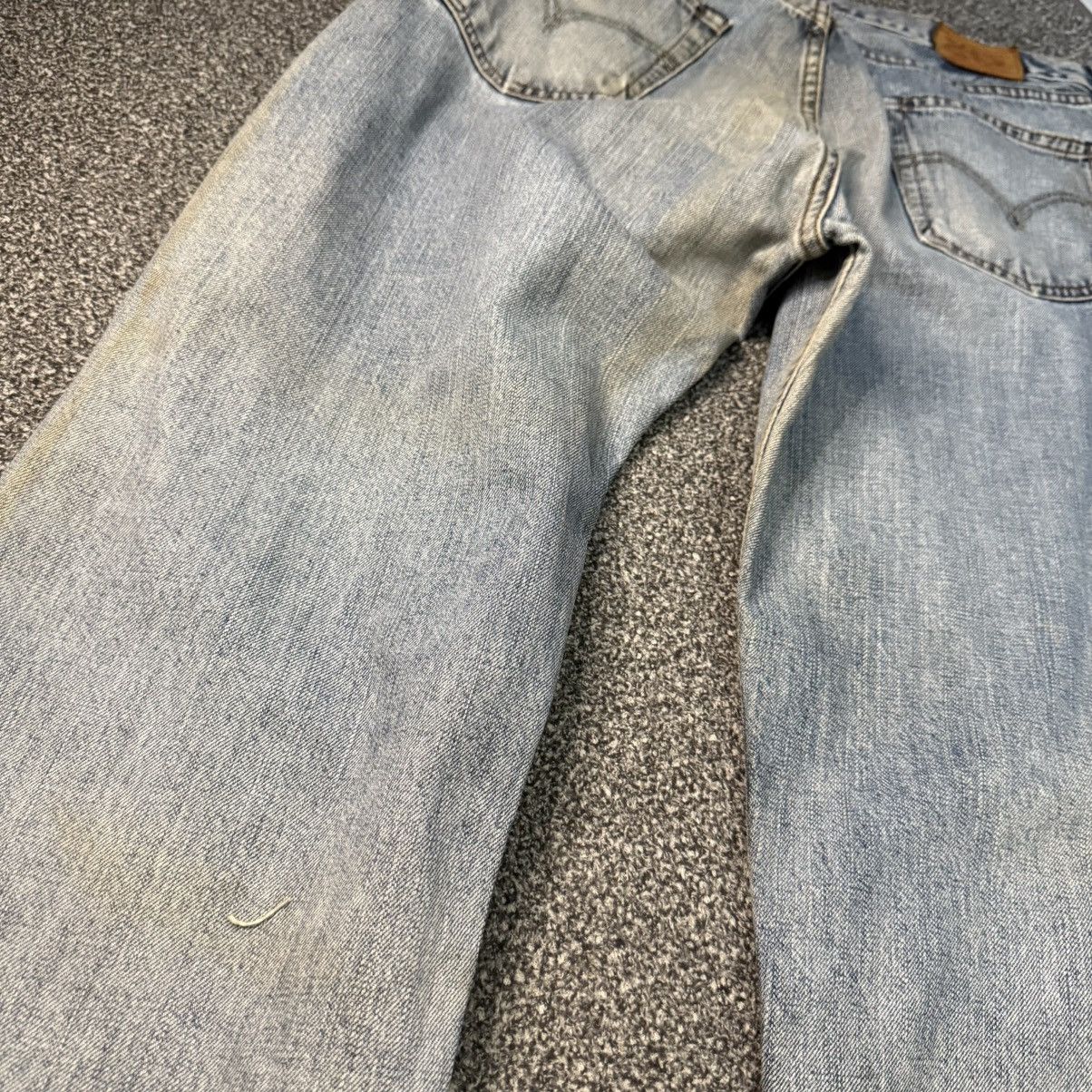 Levi's Vintage Clothing 🔥 Vintage Distressed Levis 503 Wideleg Denim Size US 34 / EU 50 - 9 Thumbnail