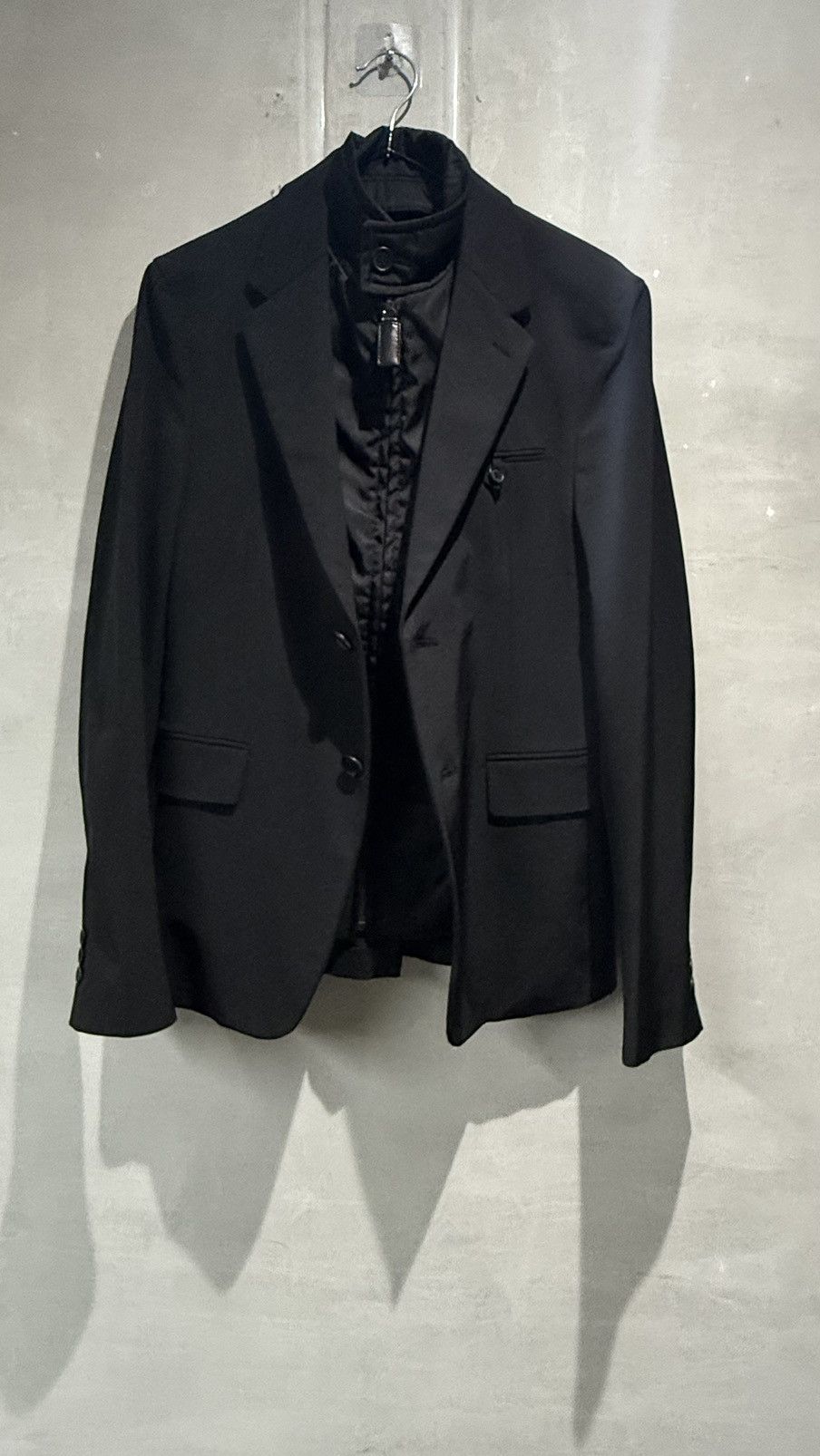 Designer × Prada Prada Single Breasted Double Lined Nylon Suit Blazer Size 44R - 18 Thumbnail
