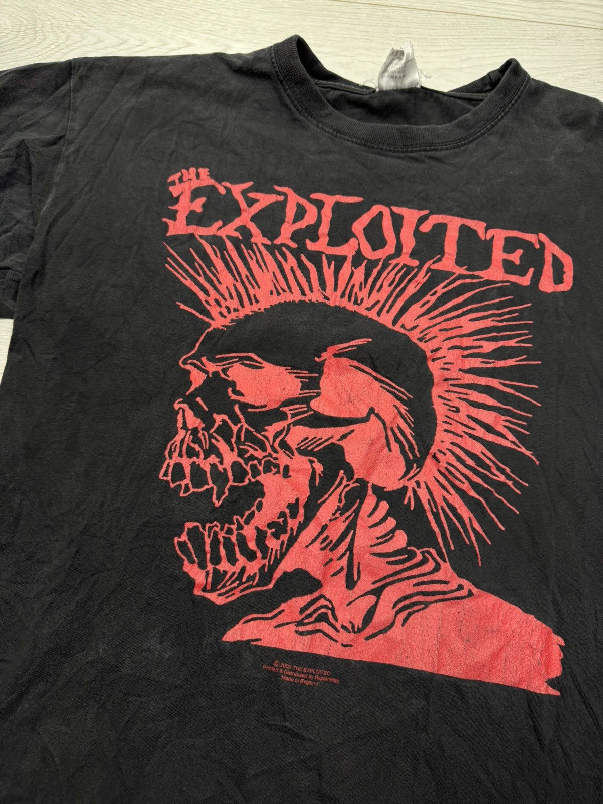 Band Tees × Hysteric Glamour × Japanese Brand The Exploited 2002 Lest Start A War Rhinestones Y2K Tee Size US M / EU 48-50 / 2 - 2 Thumbnail