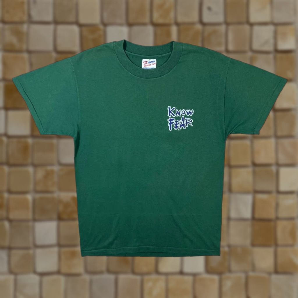 Hanes VINTAGE Hanes KNOW FEAR “Only Real Athletes Do Gymnastics” Single Stitch T-Shirt Mens XS Green Short Sleeve Crew Neck 1990s WL599 Size US S / EU 44-46 / 1 - 1 Thumbnail
