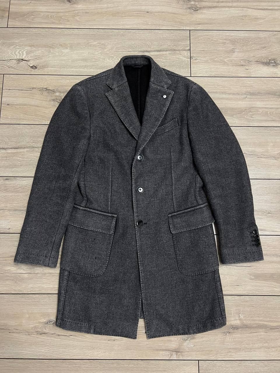 LBM 1911 Lubiam Avant Garde Style Wool Coat Size 48R