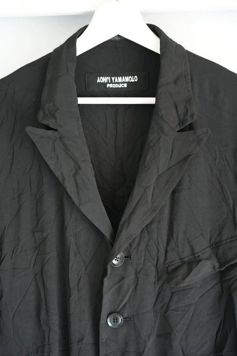 Yohji Yamamoto Yohji Yamamoto Yohji Yamamoto Black Wrinkled Jacket Size US M / EU 48-50 / 2 - 3 Thumbnail
