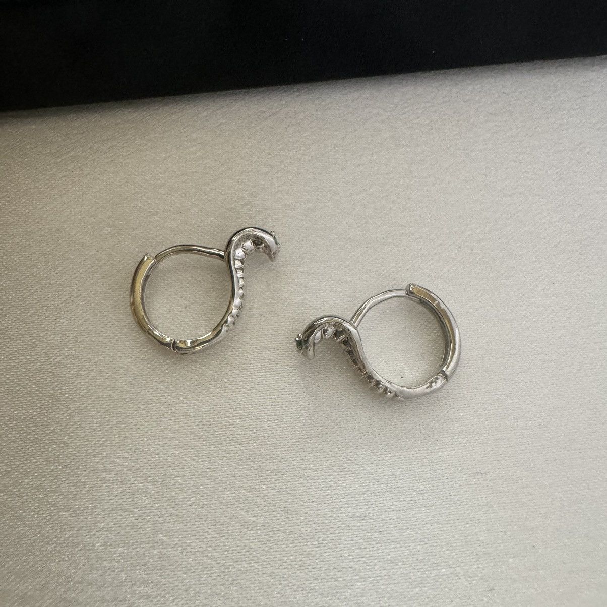Other Snake Small Hoop Earrings for Men Women Hip Hop Unisex Style Size ONE SIZE - 1 Thumbnail
