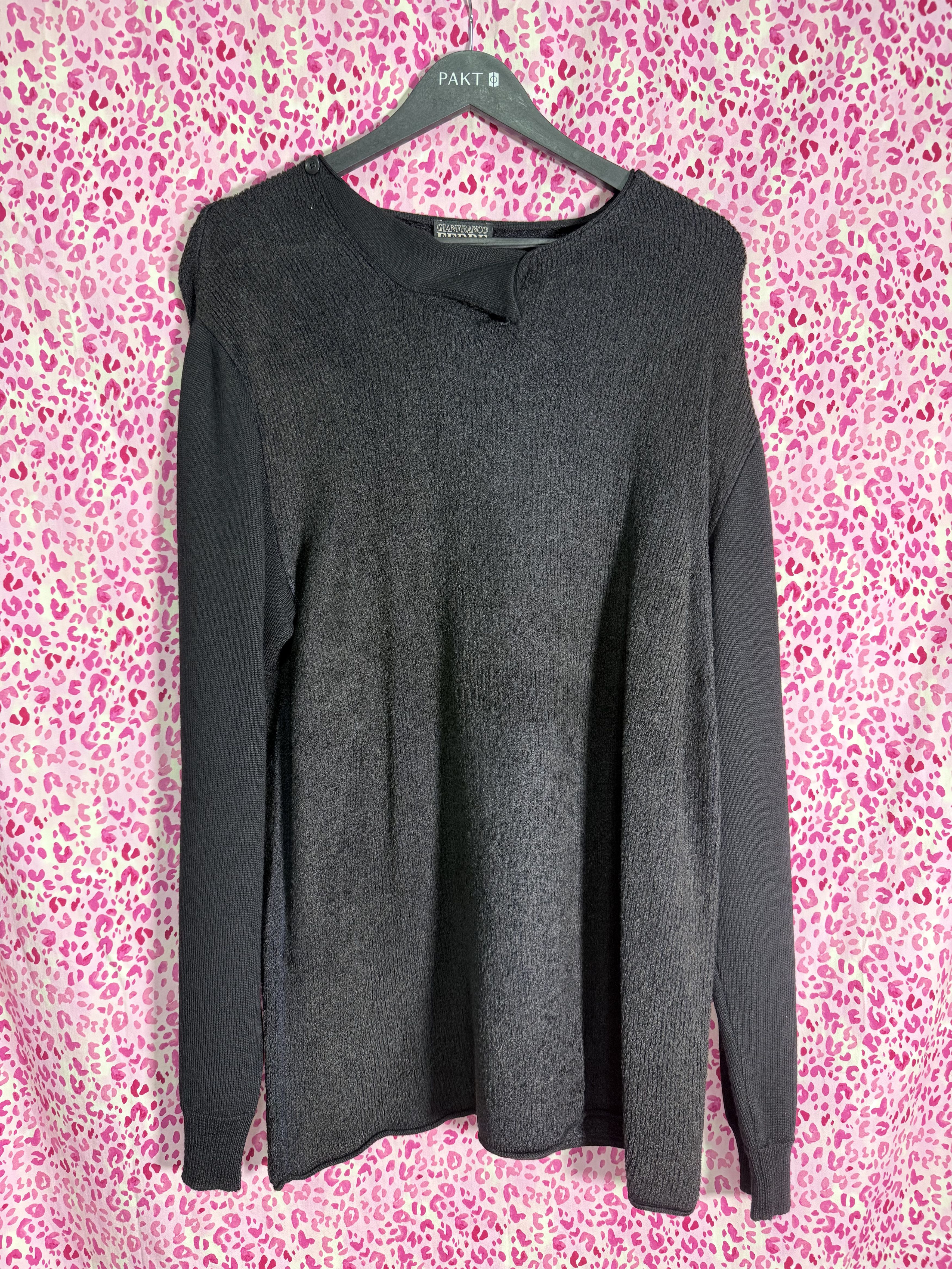 Gianfranco Ferre Vintage Ribbed Sweater Size US L / EU 52-54 / 3 - 1 Thumbnail