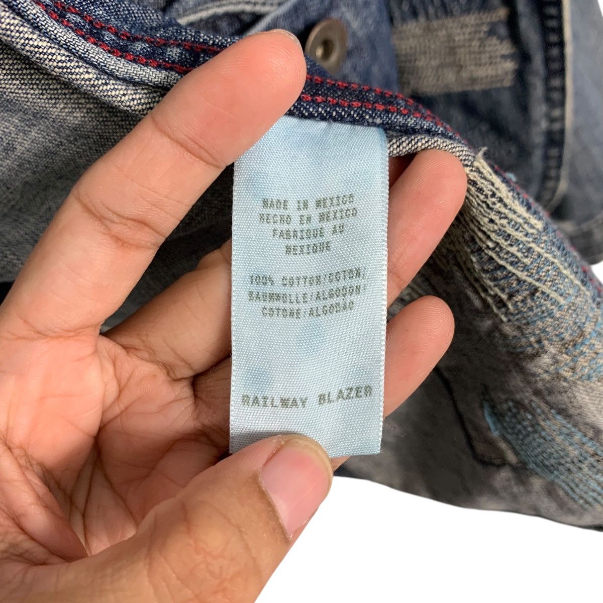 Lucky Brand LUCKY BRAND Trashed Distress Casual Denim Jacket #1665-C74 Size US M / EU 48-50 / 2 - 19 Thumbnail