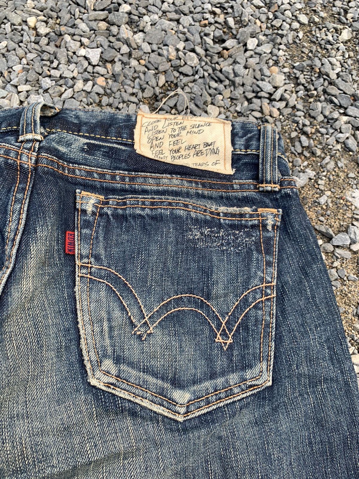 Kapital RARE EDWIN STUDDED PUNK STYLE LIKE HYSTERIC GLAMOUR DENIM Size US 31 - 17 Thumbnail