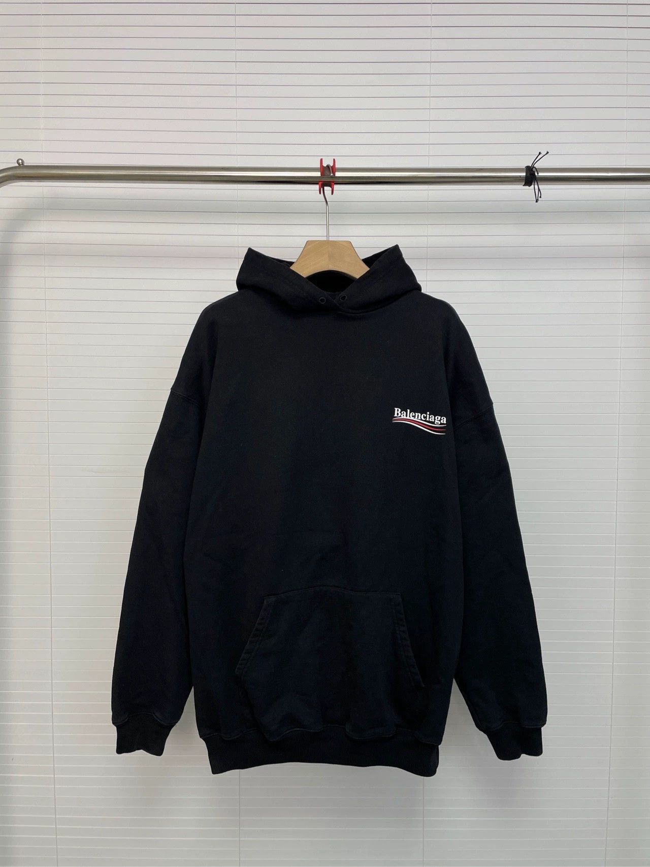 Balenciaga Balenciaga Cola Wave Black Hoodie Size US S / EU 44-46 / 1 - 1 Thumbnail