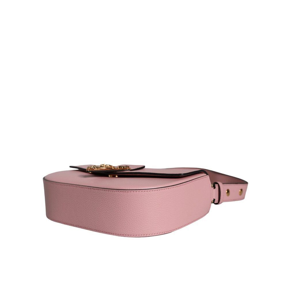 Versace Versace Pink Grainy Calf Leather Logo Crossbody Shoulder Bag Size ONE SIZE - 5 Thumbnail