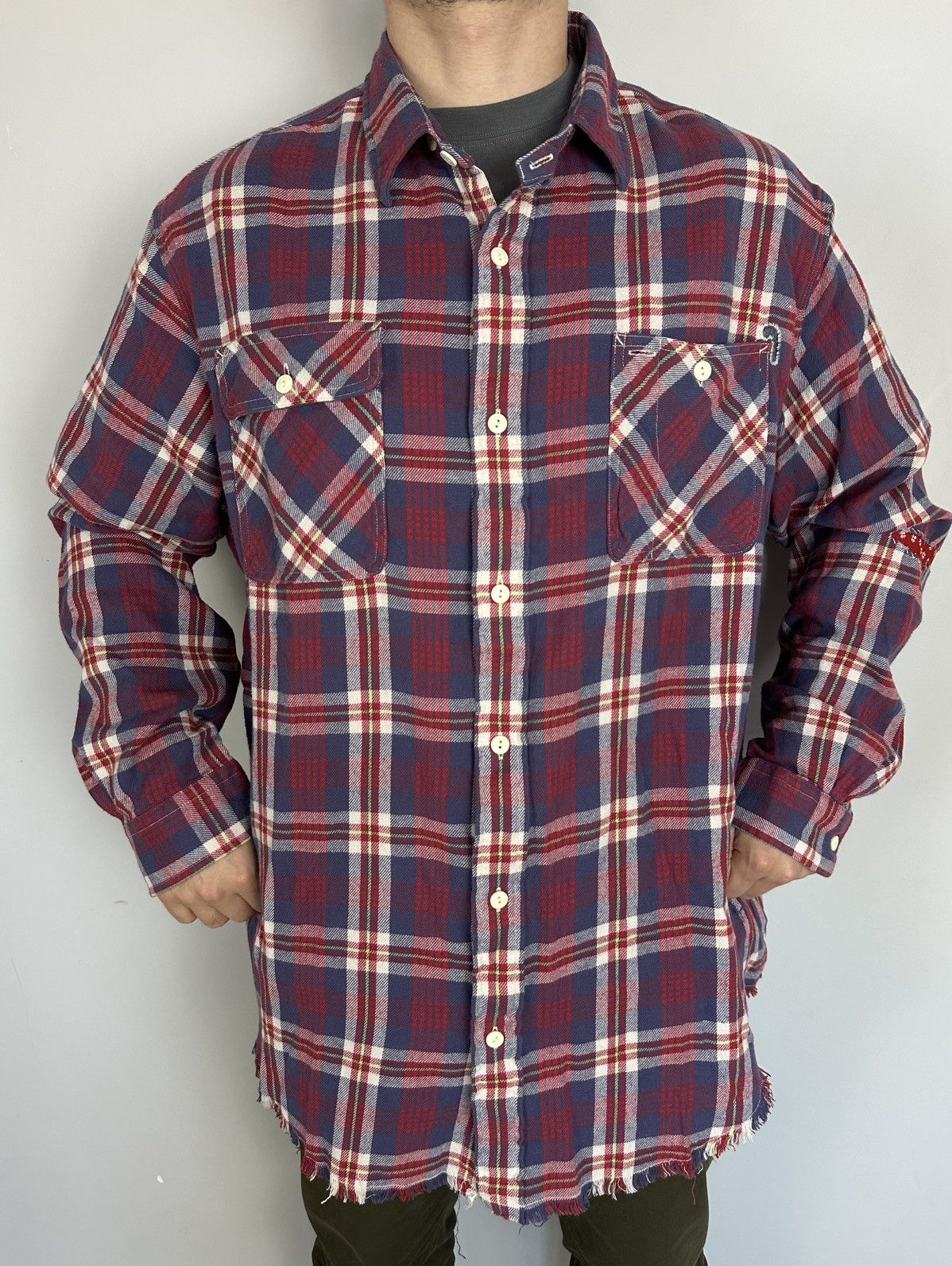 Polo Ralph Lauren Ralph Lauren Polo Country RL Distressed Flannel Shirt rare Size US XXL / EU 58 / 5 - 6 Thumbnail