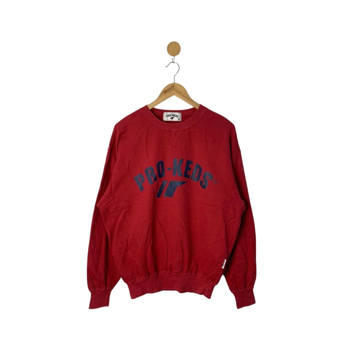 Pro-Keds Vintage Pro Keds Sweatshirts Maroon Pull SpellOut Medium Size US M / EU 48-50 / 2 - 1 Thumbnail