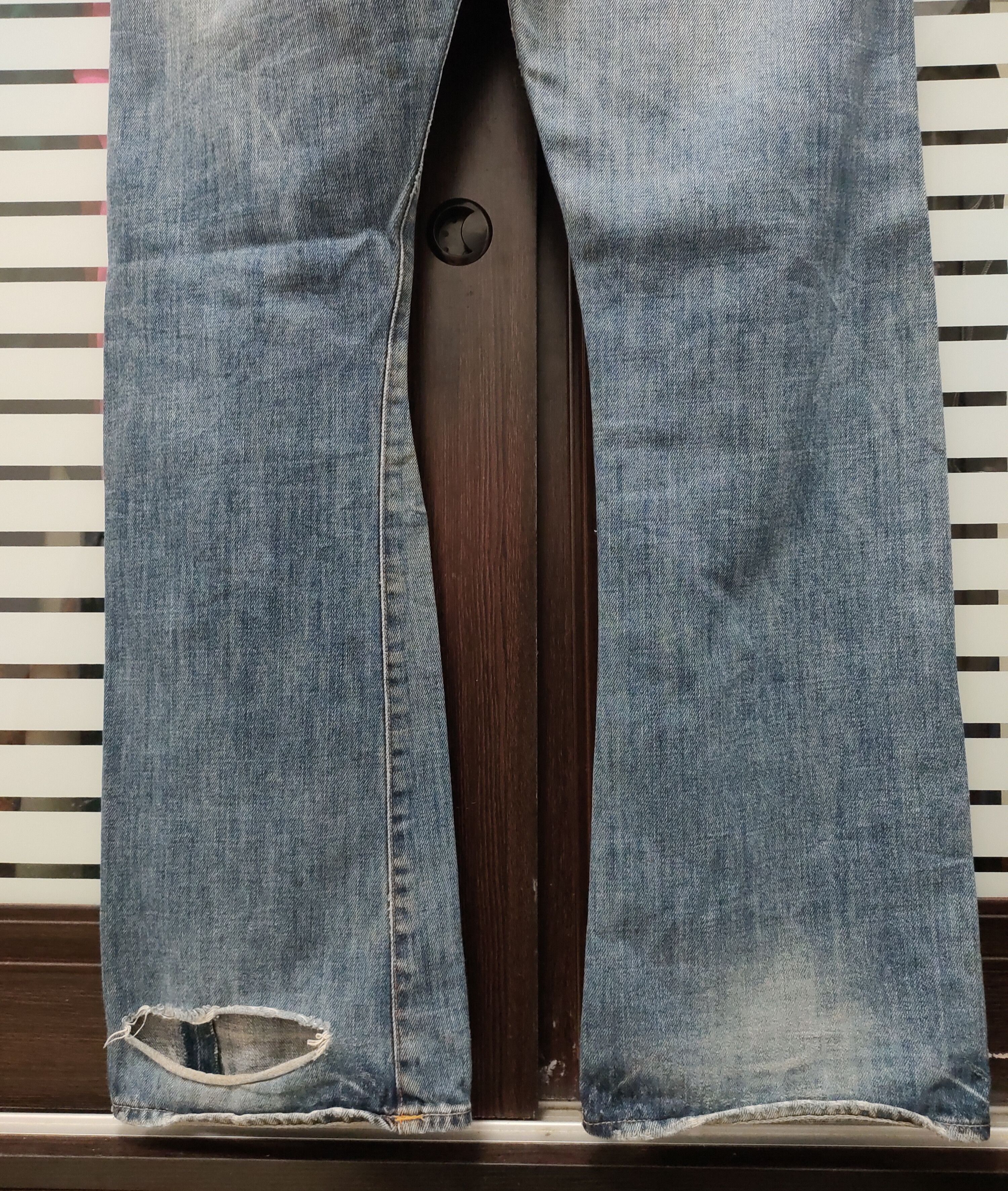 Polo Ralph Lauren 💥 Distressed Polo Ralph Lauren Button Fly Denim 💥 Size US 36 / EU 52 - 8 Thumbnail