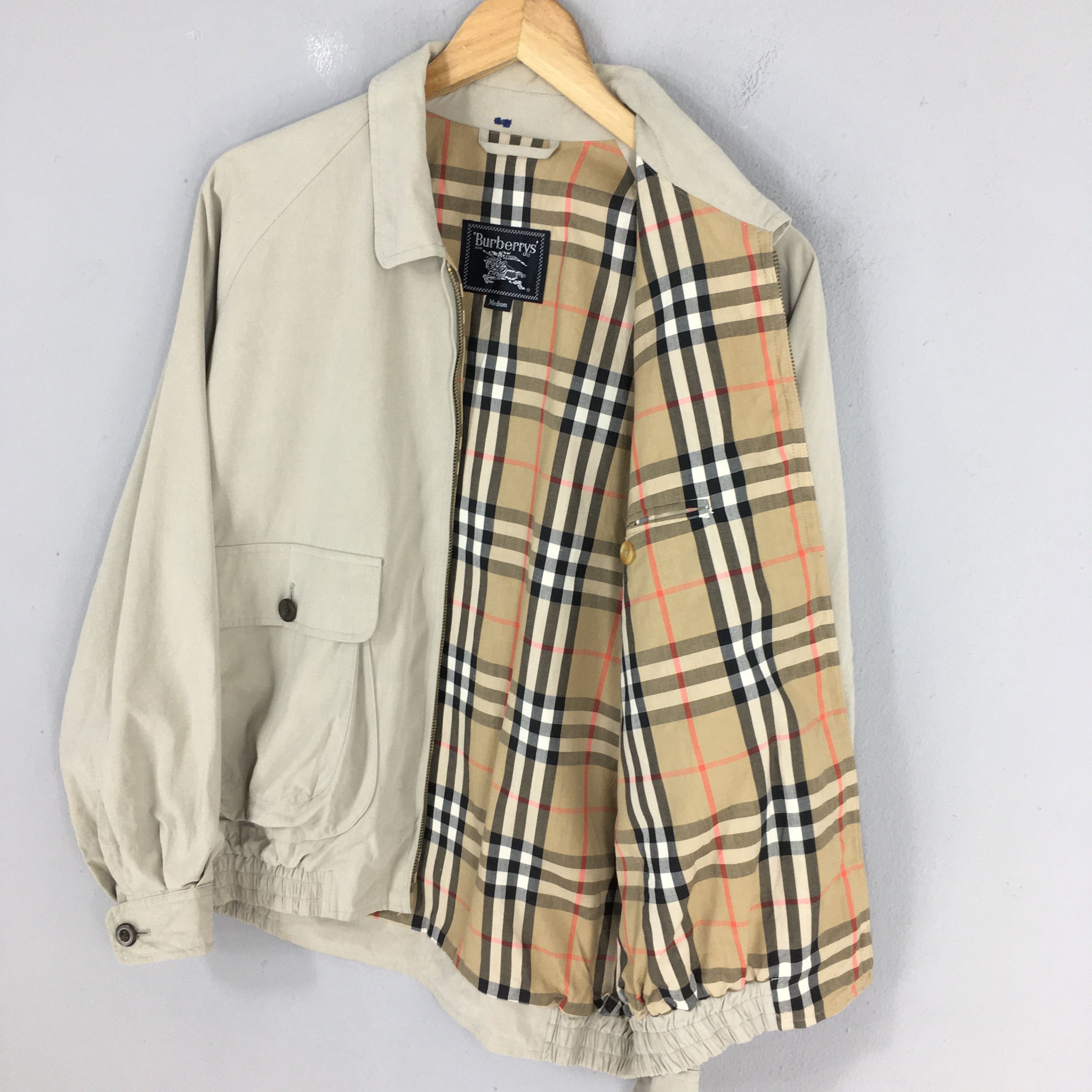 Burberry Vintage 90s Burberrys England Zipper Coat Medium Size US M / EU 48-50 / 2 - 4 Thumbnail