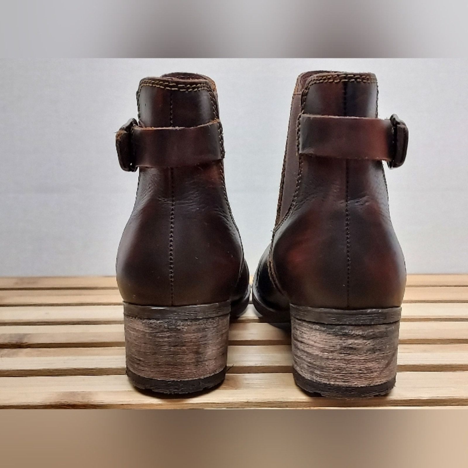 Born Born Womens Brown Mohan Leather Slip On Ankle Boots Size 6.5 Size US 6.5 / IT 36.5 - 7 Thumbnail