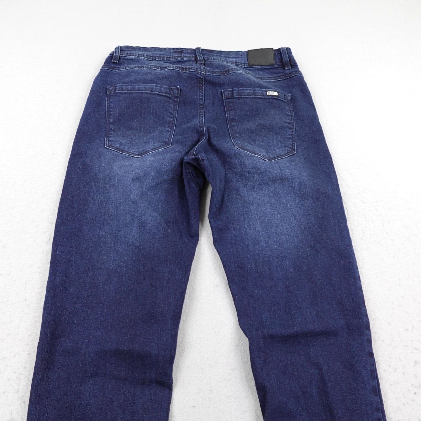 Vintage Barbell Apparel Jeans Mens 32 Blue Straight Athletic Fit Stretch Denim Dark Wash Dark Wash Jeans Mens Size US 32 / EU 48 - 5 Thumbnail