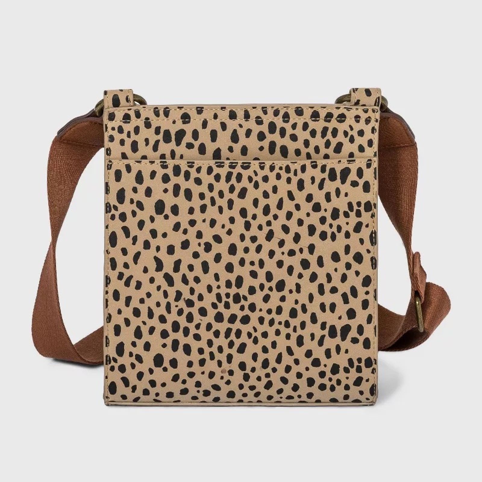Target Basics Universal Thread Leopard Print Crossbody Bag Size ONE SIZE - 2 Thumbnail