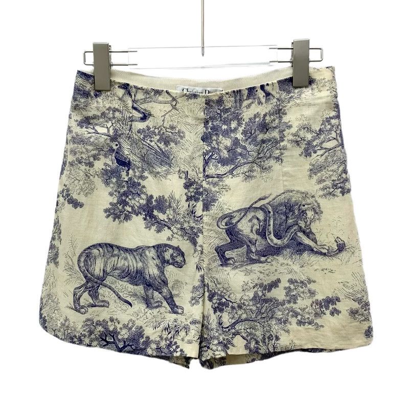 Dior Dior Blue Jungle Series Cotton Shorts 2506-Nextarrow Size 24" / US 00 / IT 34 - 1 Thumbnail
