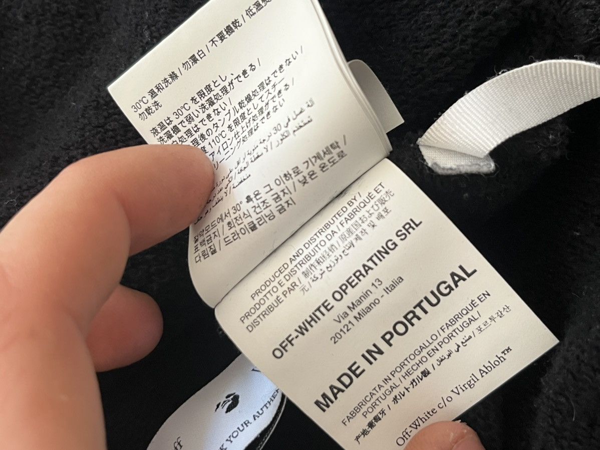 Off-White Off White allover logo oversize fit black hoodie Size US M / EU 48-50 / 2 - 8 Thumbnail