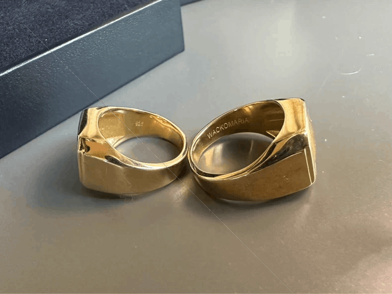 Wacko Maria wacko maria Amber Eye Gold Ring Size ONE SIZE - 4 Thumbnail