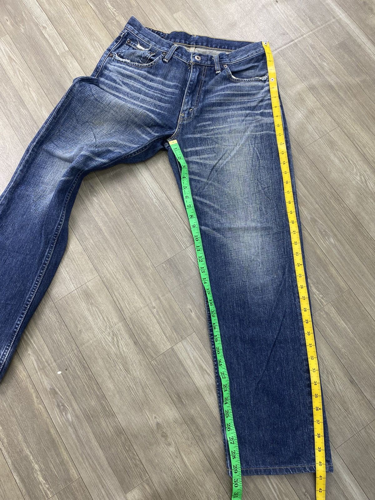 Levi's Vintage Clothing 🇯🇵Vintage Levis 502 Distressed Faded 33x32 Straight Jeans Size US 30 / EU 46 - 18 Thumbnail