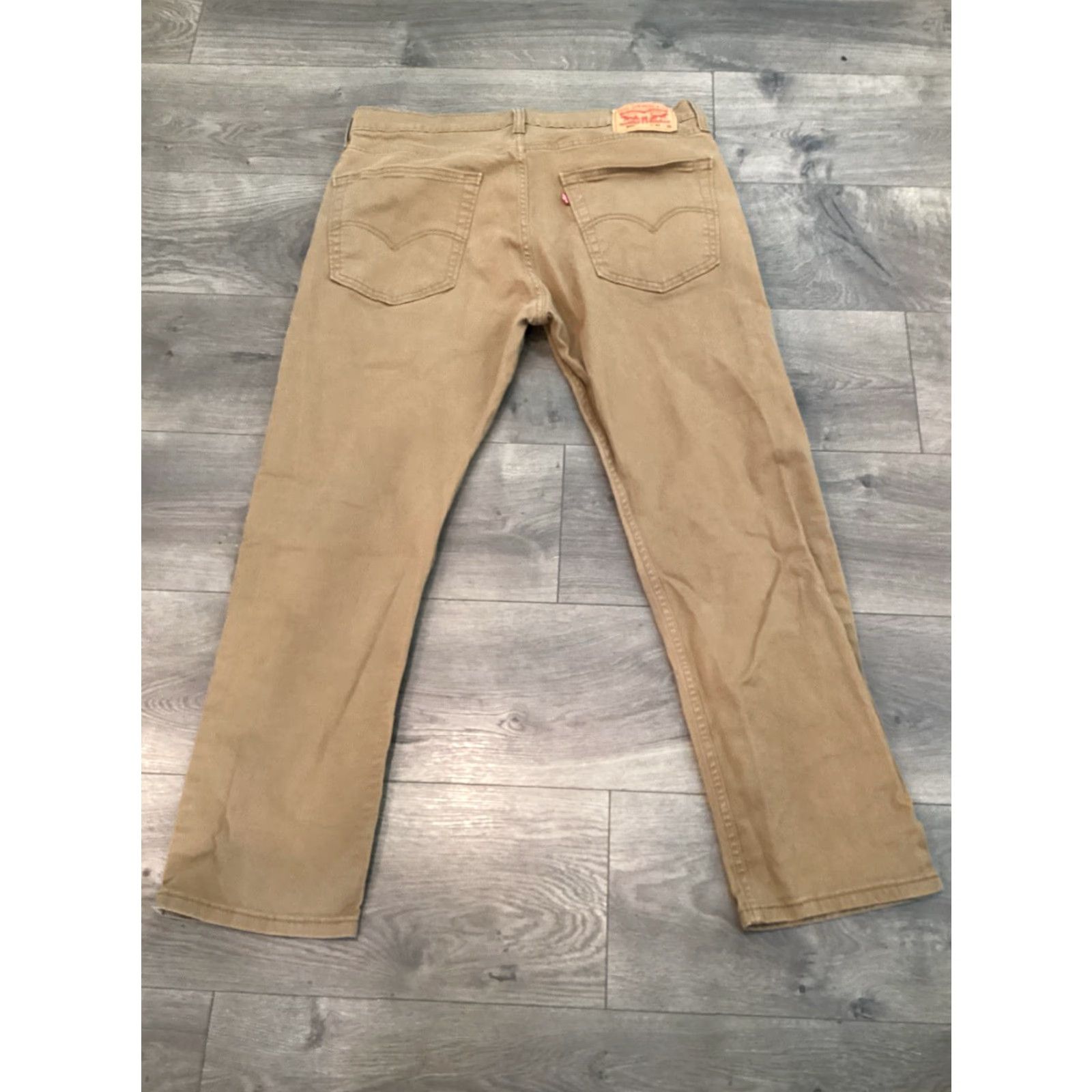 Levi's Levi's Jeans 502 Slim Straight Men Brown Khaki Denim 36 Regular Button Closure 5-Pocket Classic Comfort Fit Mens Size US 36 / EU 52 - 5 Thumbnail