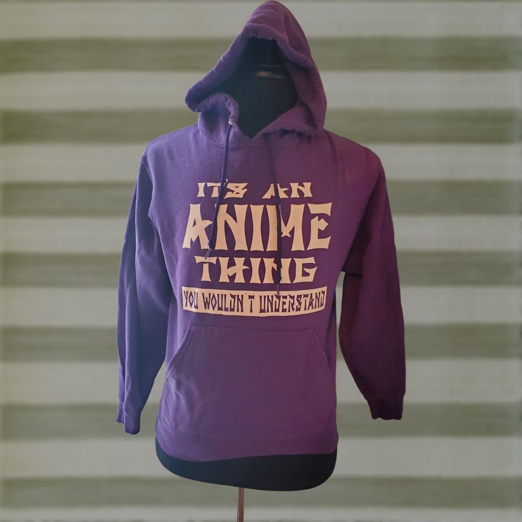 Jerzees Purple Hoodie Sweatshirt Its An Anime Thing Size Small Size US S / EU 44-46 / 1 - 1 Preview