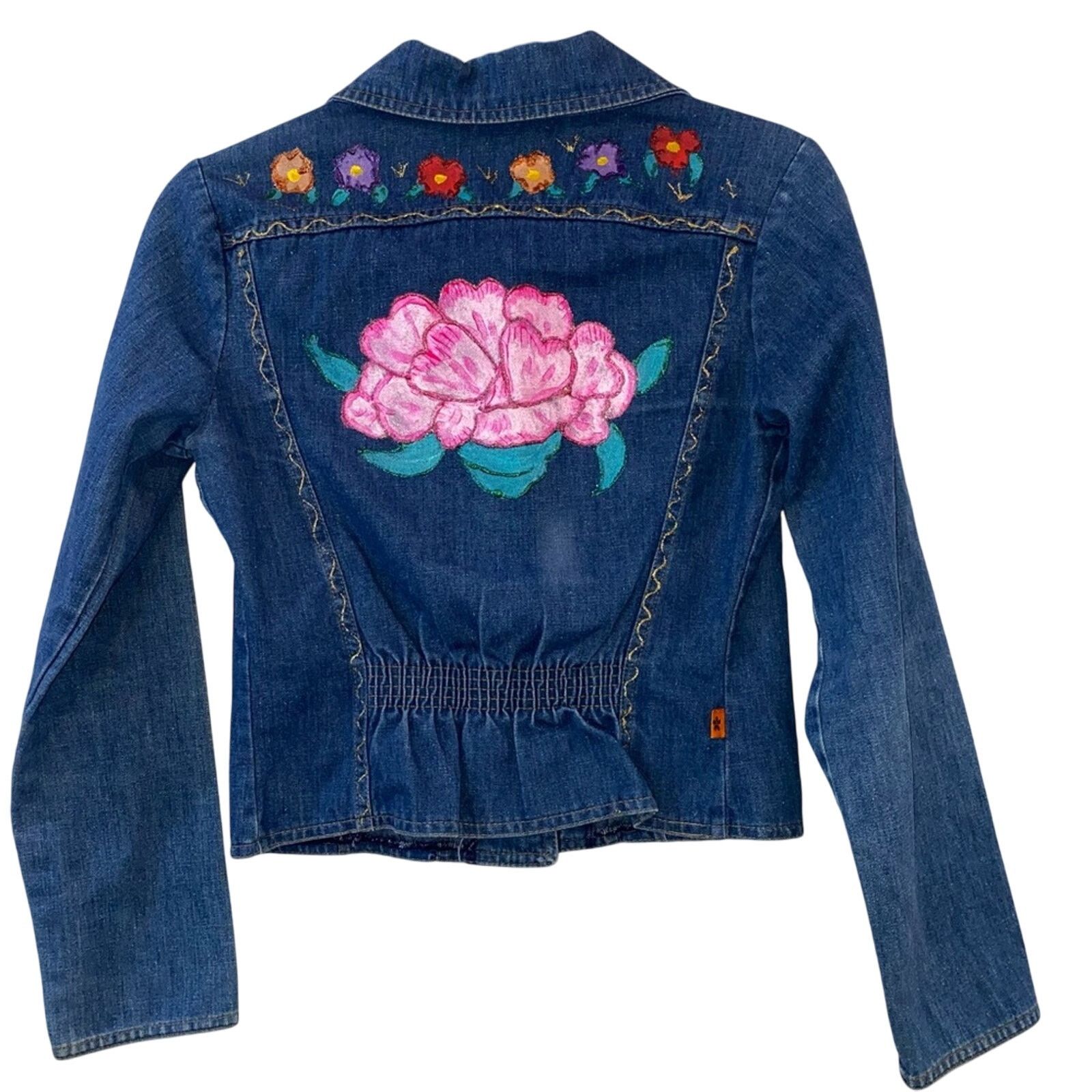 Levi's Levi’s Astericks VTG Denim Button Down Jacket with Flowers Size S / US 4 / IT 40 - 3 Thumbnail