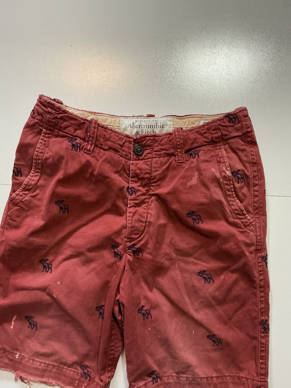 Abercrombie & Fitch Abercrombie & Fitch New York Vintage Y2K Moose Cargo Shorts Size US 30 / EU 46 - 6 Thumbnail