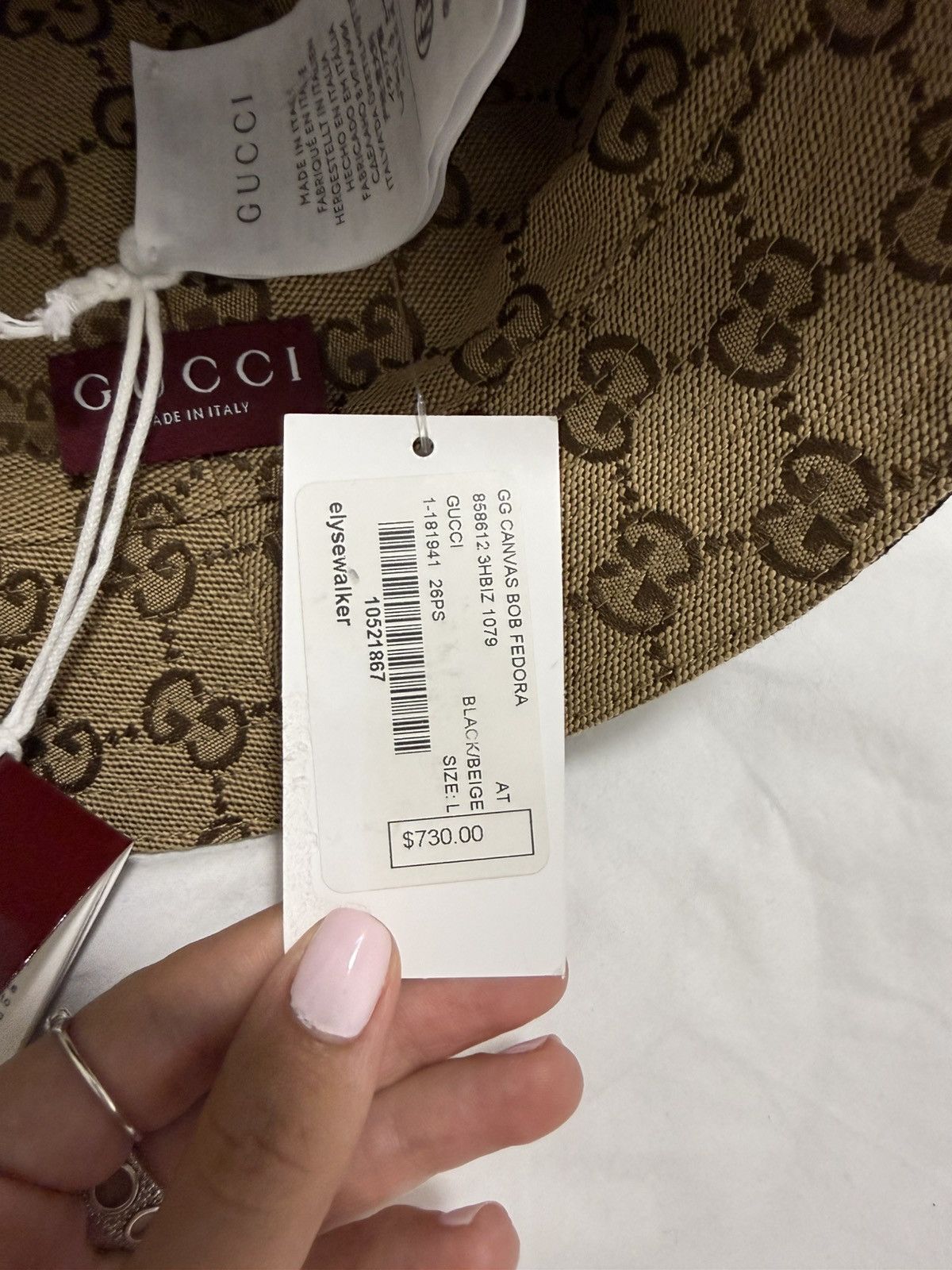 Gucci Gucci Reversible GG Canvas Bucket Hat Size ONE SIZE - 8 Thumbnail