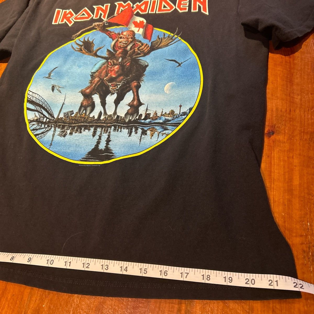 Other Vintage 2012 Iron Maiden England Canadian Tour Tee Size US L / EU 52-54 / 3 - 4 Thumbnail